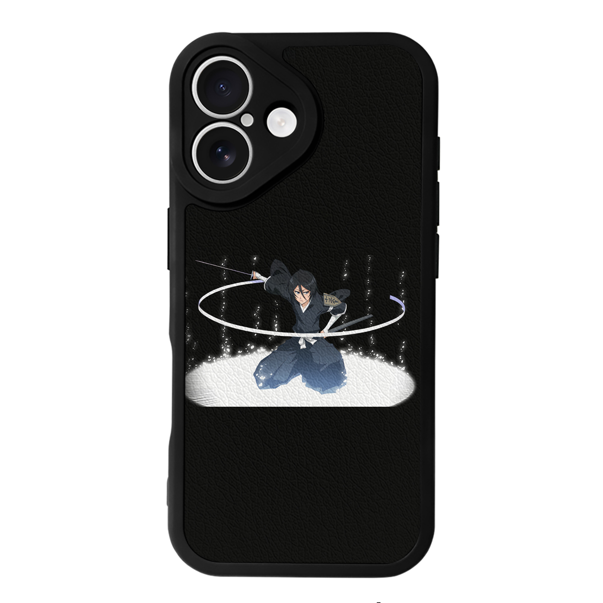 （画像用） ブリーチ 朽木ルキア BLEACH Kuchiki Rukia 【iPhone 16シリーズ対応】シリコンスマホケース（レザー調） 材質：シリコン